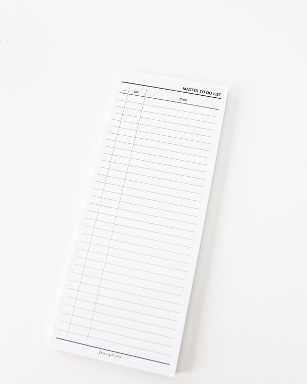 3 x 8  Notepad | Master To Do List