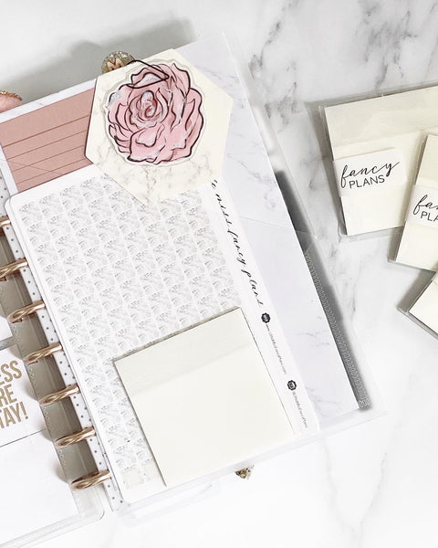 3 x 3 Transparent Sticky Notes – Fancy Plans Co