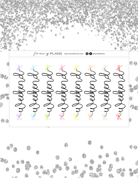 Script Weekend Banners – Fancy Plans Co