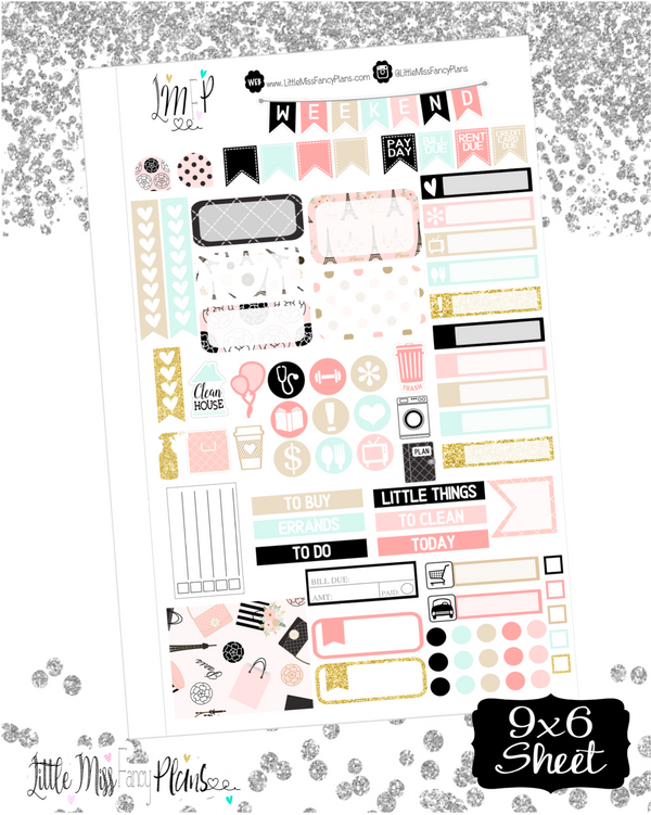 A Night In Paris <Full Page Sticker Kit>
