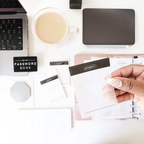 Transparent Project Sticky Notes – Fancy Plans Co