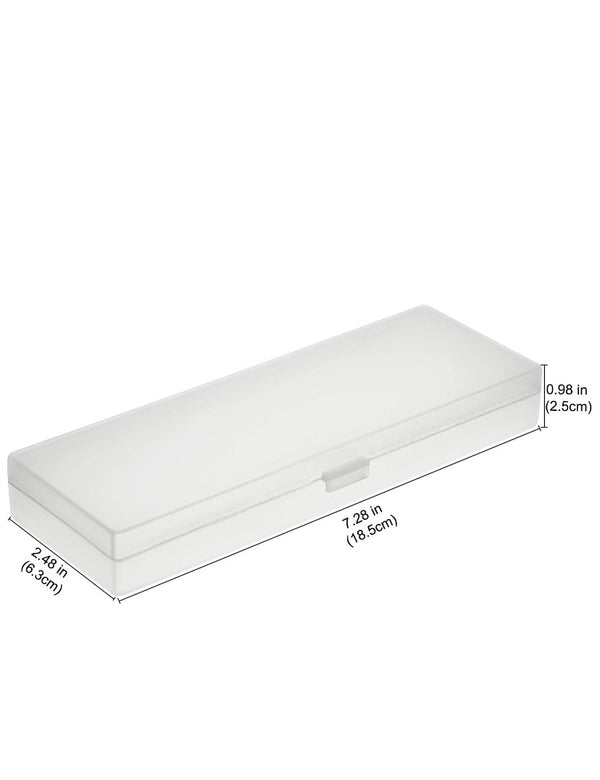 Frosted WHITE Pencil Case