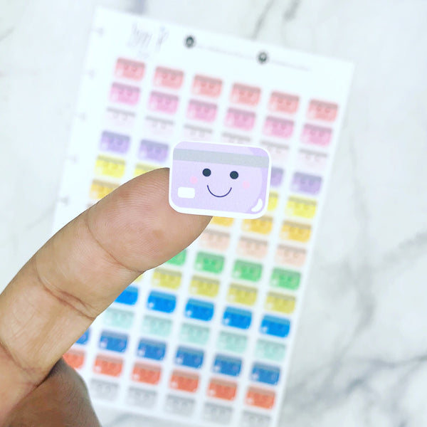 Kawaii Credit Card Stickers <Little Icons>
