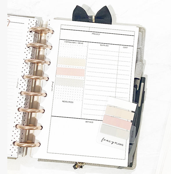 Set Page Flag Transparent Sticky Note – Fancy Plans Co