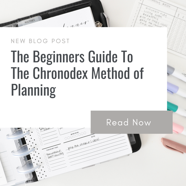 A Beginner's Guide to the Chronodex Method of Planning
