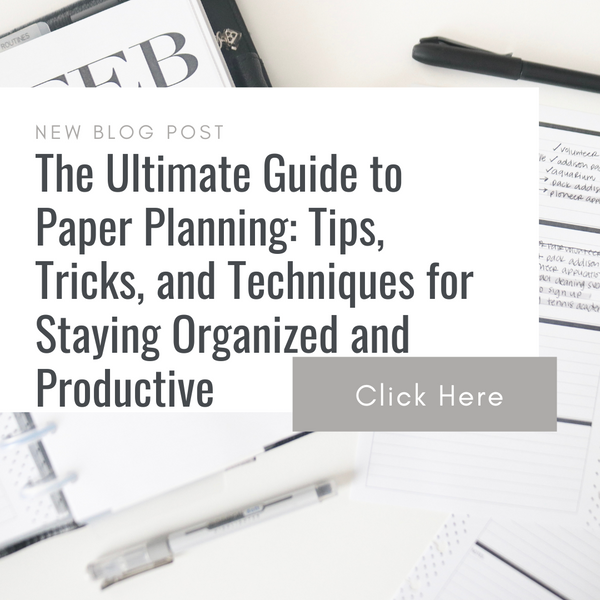 From Chaos to Clarity: The Ultimate Guide to Paper Planning: Tips, Tricks, and Techniques for Staying Organized and Productive