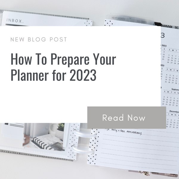 How to Reset Your Planner for 2023