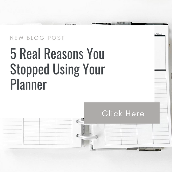 5 Real Reasons You Stopped Using Your Planner