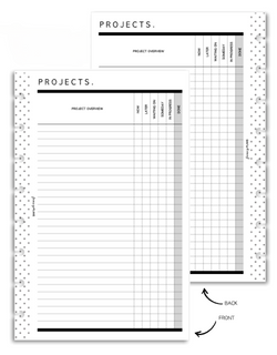 Categorized Project Tracker | Digital Download