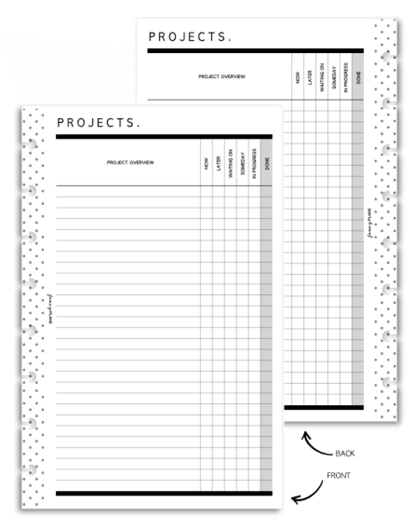 Categorized Project Tracker | Digital Download