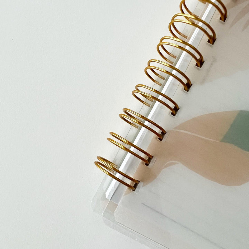 Coiled Notebook | Abstract Summer | Tan Girl