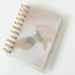 Coiled Notebook | Abstract Summer | Tan Girl