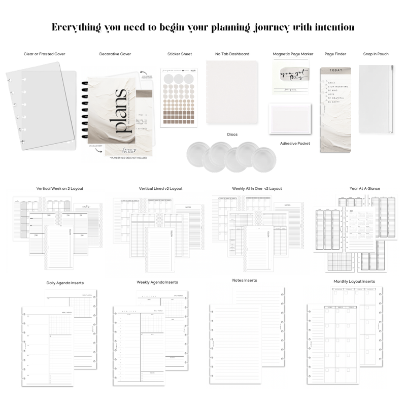 Starter Planner Bundle | Plans, Goals & Dreams – Fancy Plans Co