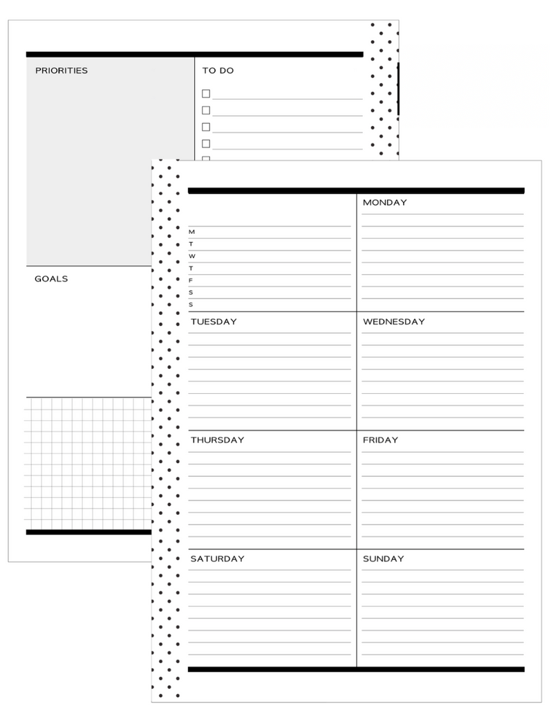 2025 Planner Stationery Box - Weekly All In One Layout V2