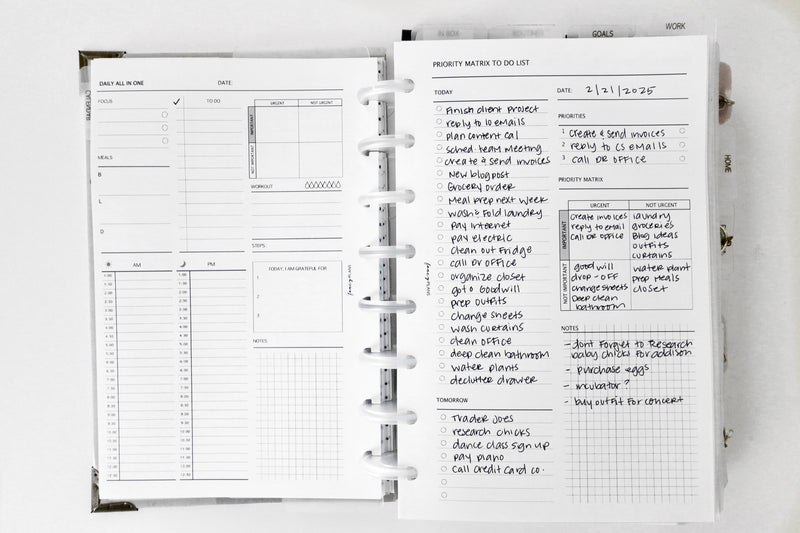 Priority Matrix To Do List
