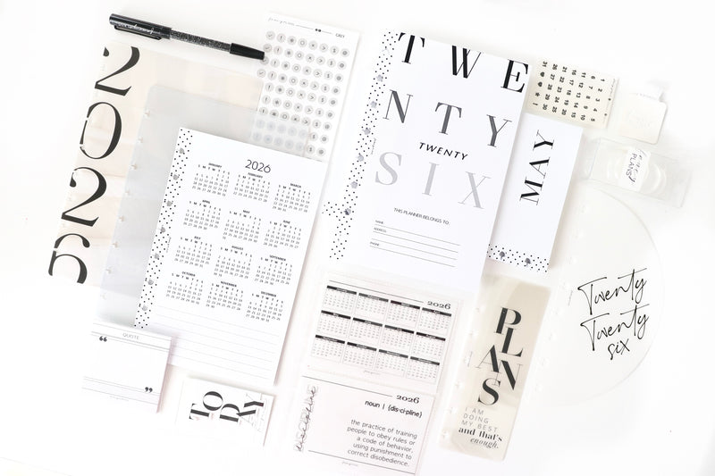 2025 Planner Stationery Box - Vertical Week on 1 Layout