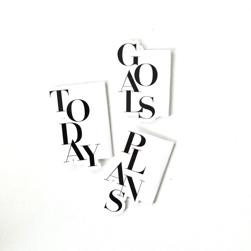 Magnetic Page Marker 3 pc Set | Plans, Today + Goals Bold