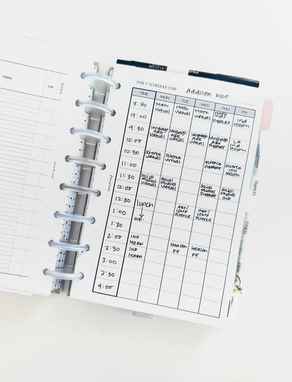 Daily Schedule - M-F