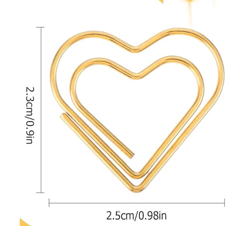 Shape Paper Clip | Double Heart – Fancy Plans Co