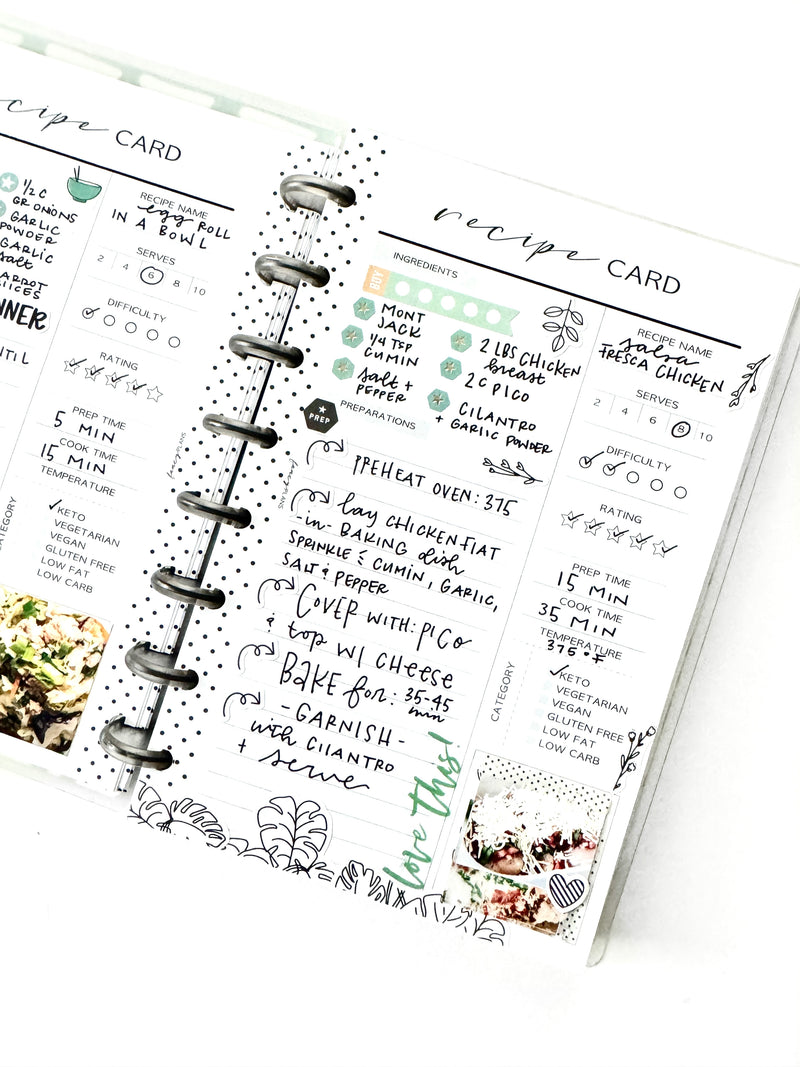 Recipe Card Inserts
