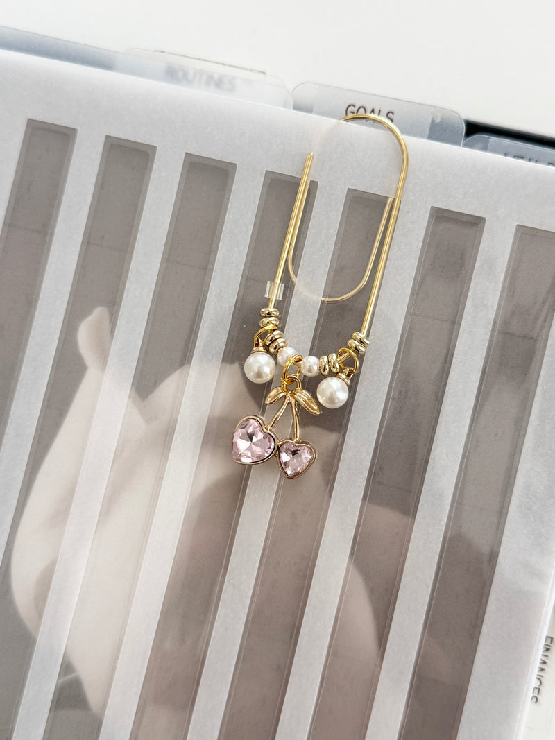Fancy Charms Paperclips | Heart Cherry – Fancy Plans Co