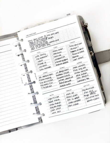 Planner Inserts | Daily Brain Dump – Fancy Plans Co