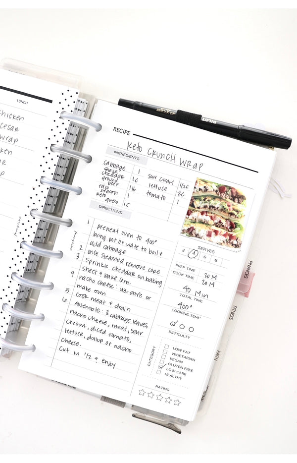 Recipe Page | Digital Download