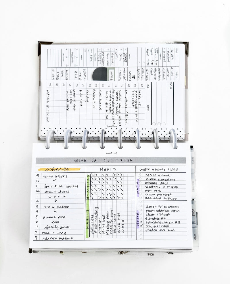 Scheduling Notes Schedule | Checklist | Notes BLANK HORIZONTAL | Digital Download ...