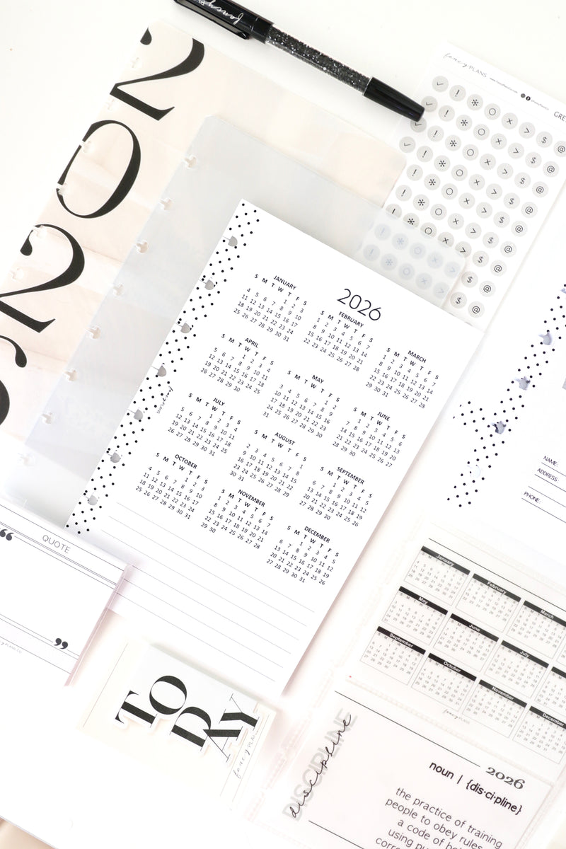 2025 Planner Stationery Box - Family Planner V2 Layout