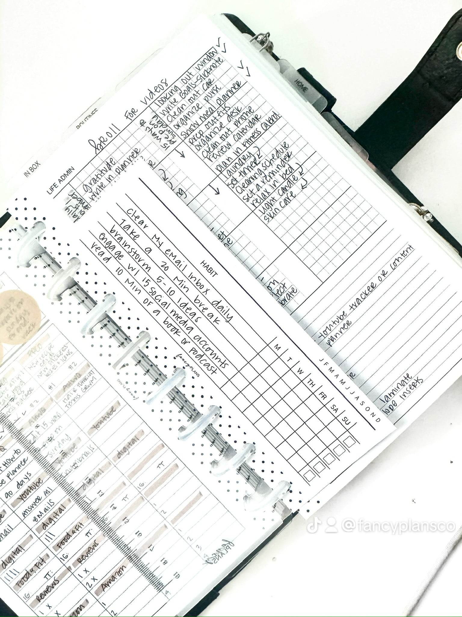 Habit Tracker - Horizontal | Half Sheet – Fancy Plans Co