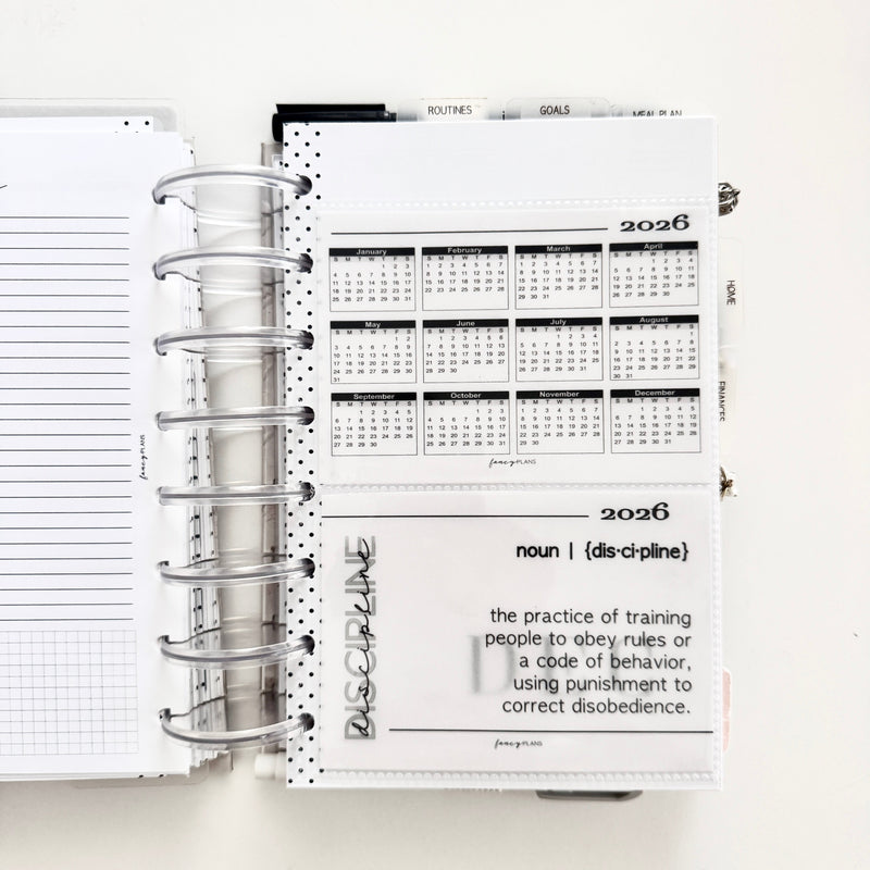 Journal Cards Set 3 x 5 | Calendar + WOY