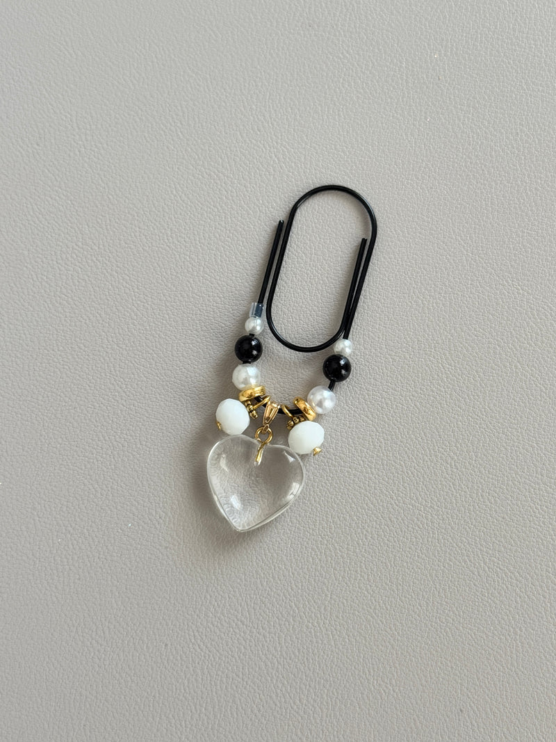 Fancy Charms Paperclips | Clear Heart – Fancy Plans Co