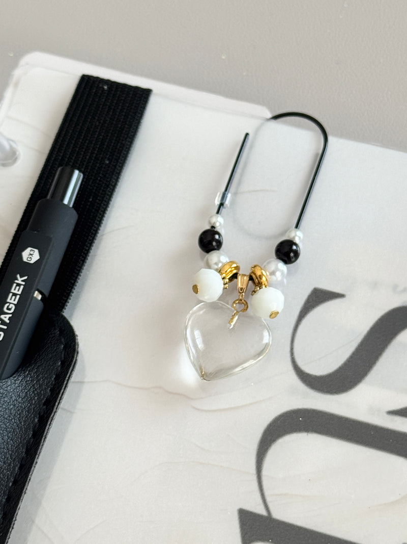 Fancy Charms Paperclips | Clear Heart – Fancy Plans Co