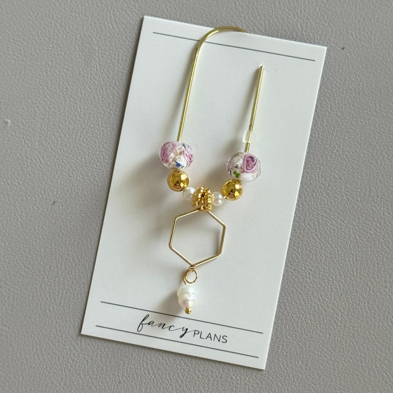 Fancy Charms Paperclips | Hexagon Floral – Fancy Plans Co