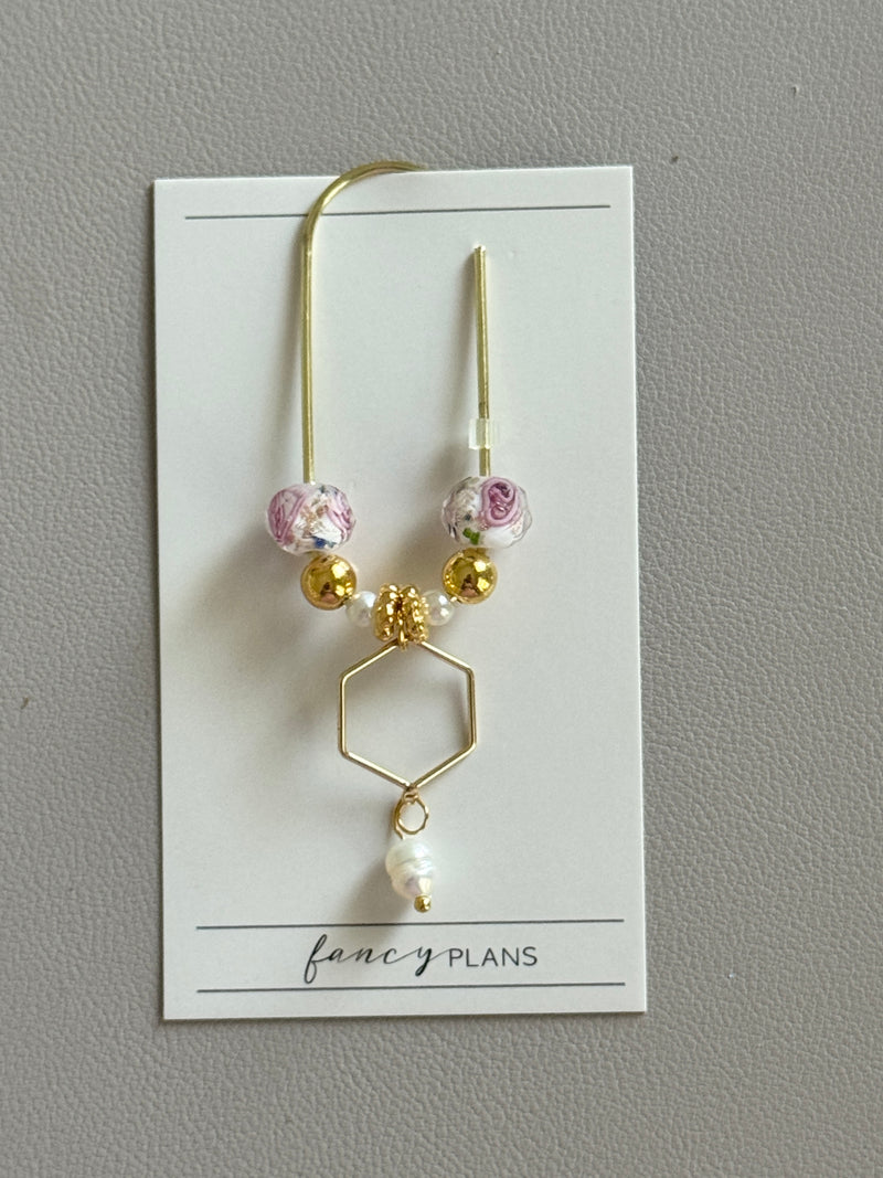 Fancy Charms Paperclips | Hexagon Floral – Fancy Plans Co