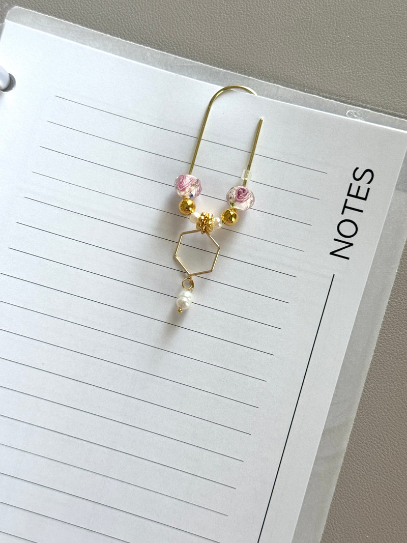 Fancy Charms Paperclips | Hexagon Floral – Fancy Plans Co