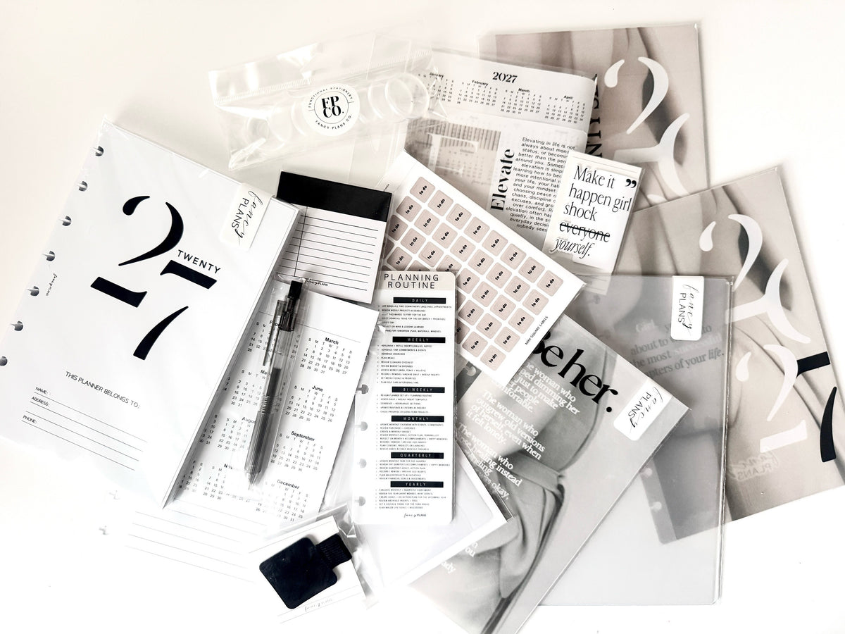 2027 Planner Box stationery and inserts