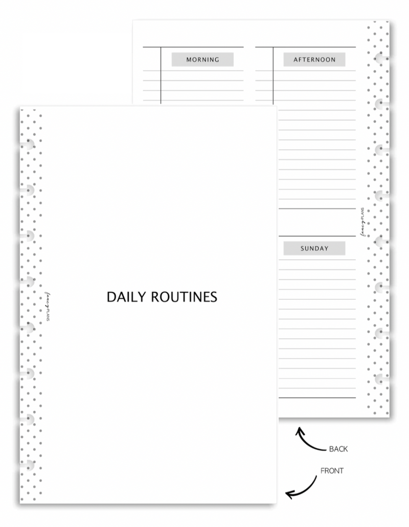 4 Column Routine Fill Paper