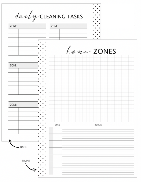 Zone Cleaning Bundle | PRINTABLE PDF