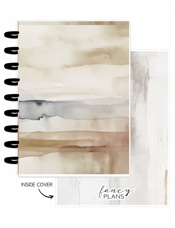 Cover Set of 2 MODERN ABSTRACT GOLD Watercolor
