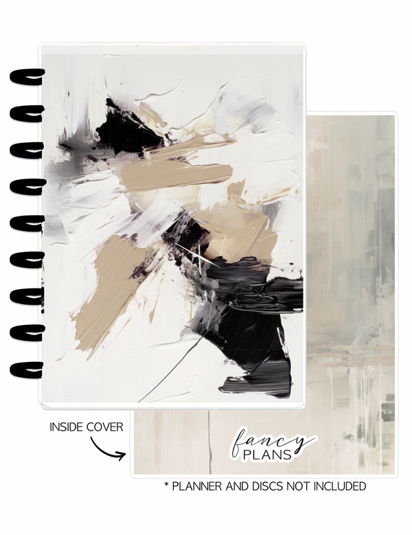 Cover Set of 2 MODERN ABSTRACT GOLD Brush Strokes