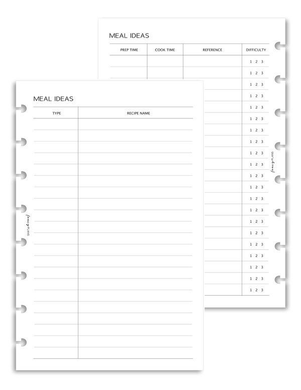 Meal Ideas | Digital Download