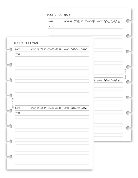 Daily Journal Inserts – Fancy Plans Co