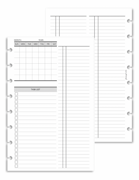 Calendar Tasks Inserts – Fancy Plans Co