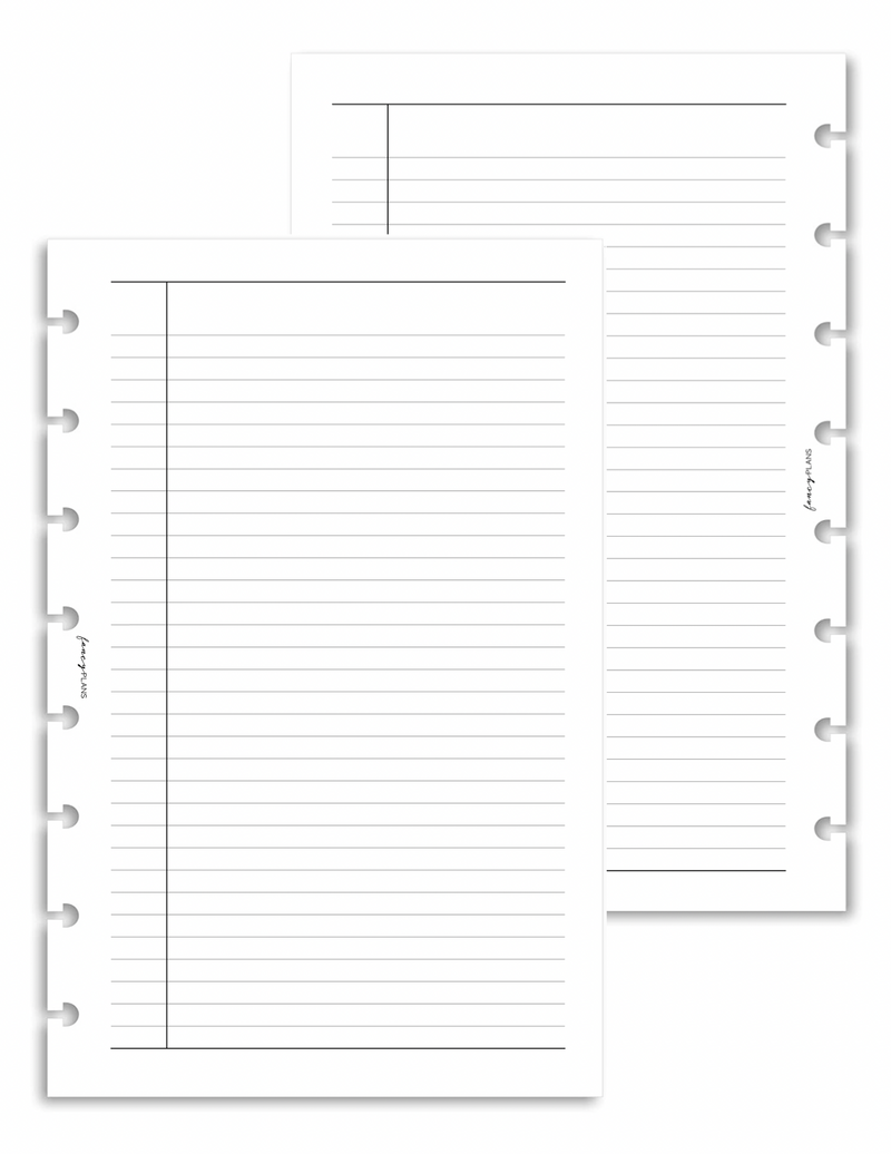 Ruled Notes | Digital Download – Fancy Plans Co