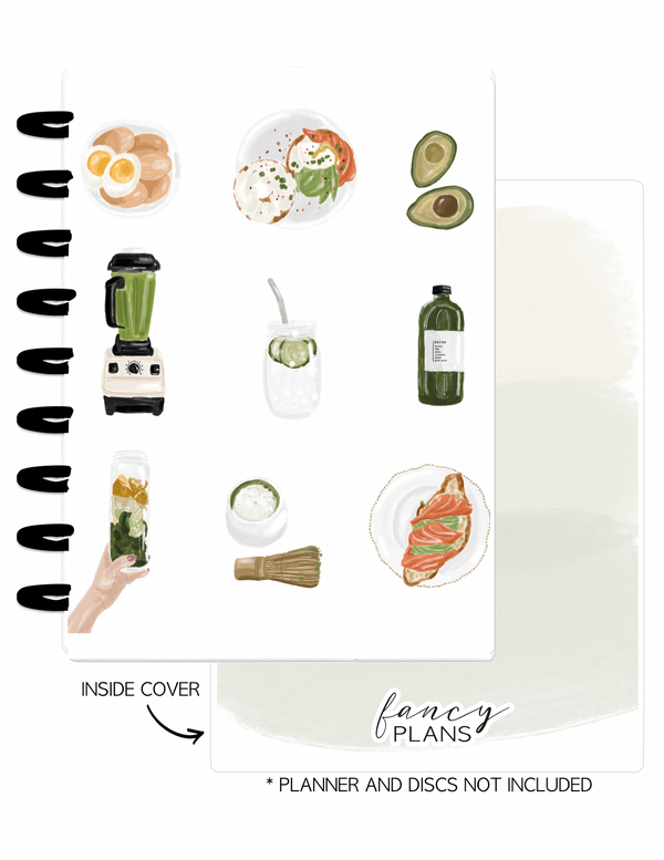 Cover Set of 2 SELF LOVE Food Icons