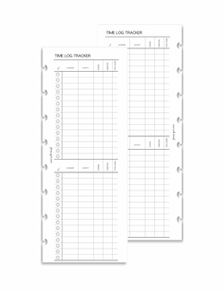 Time Log Tracker | Half Sheet