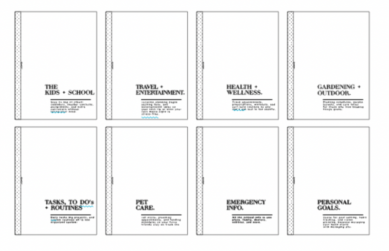 Divider Pages + Table of Contents | The Home Book | 120 gsm paper