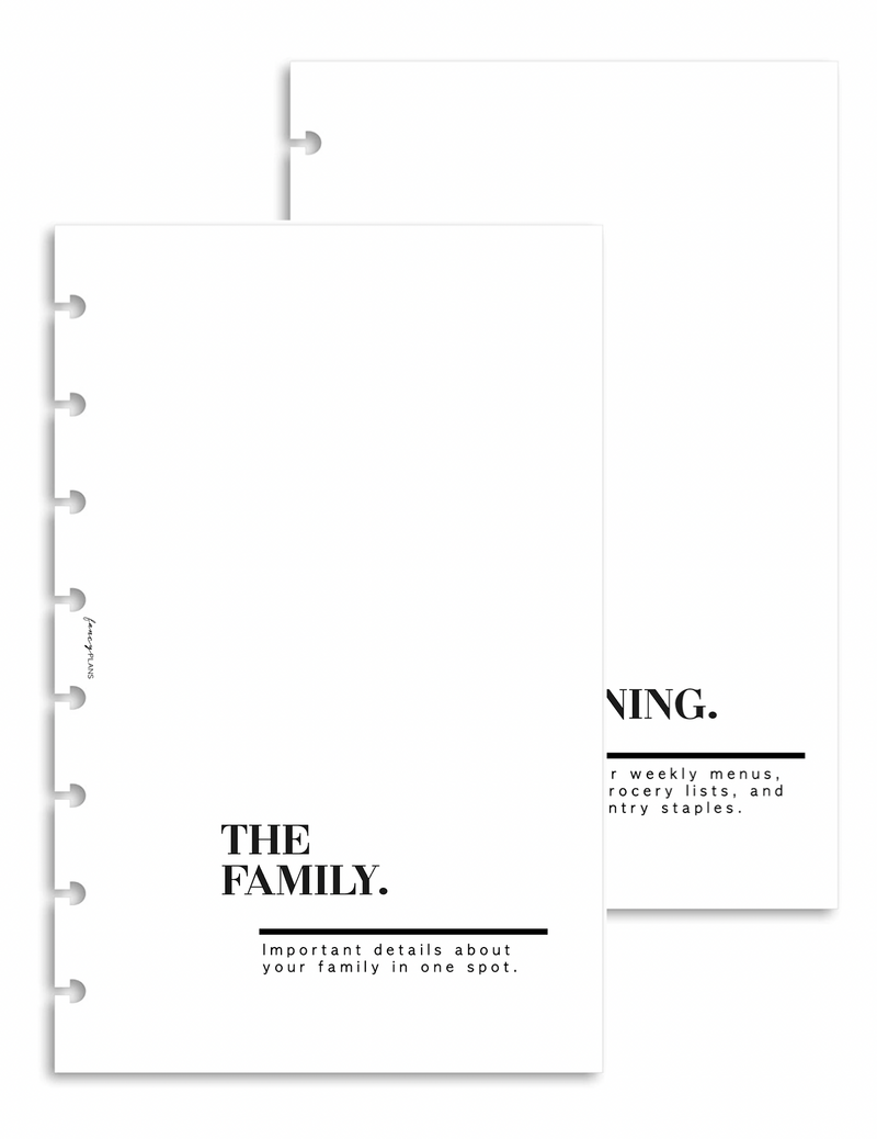 Divider Pages + Table of Contents | The Home Book | 120 gsm paper