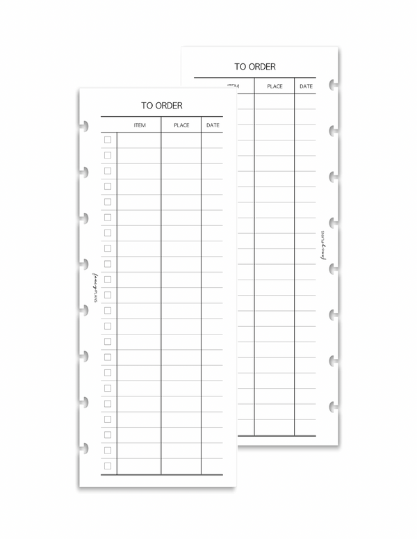 To Order | White Board Inserts